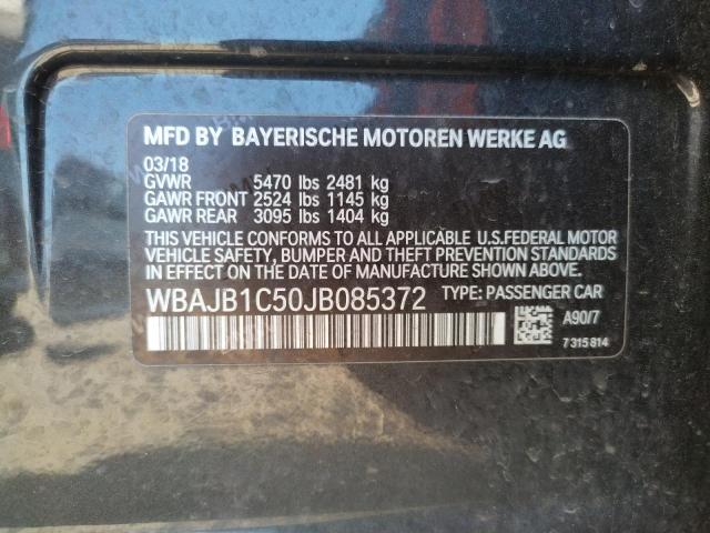 2018 BMW 530XE WBAJB1C50JB085372