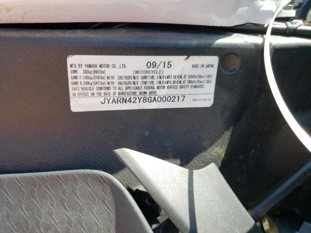 2016 YAMAHA YZFR1S C JYARN42Y8GA000217