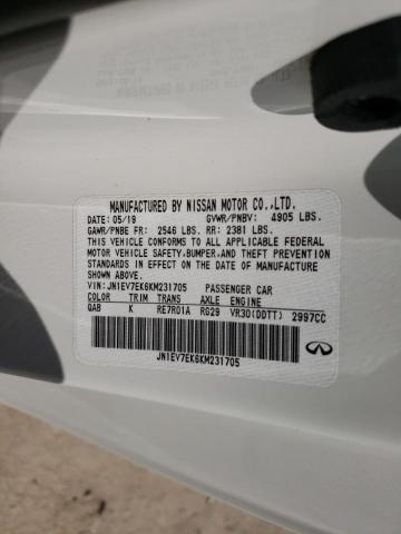 2019 INFINITI Q60 PURE JN1EV7EK6KM231705