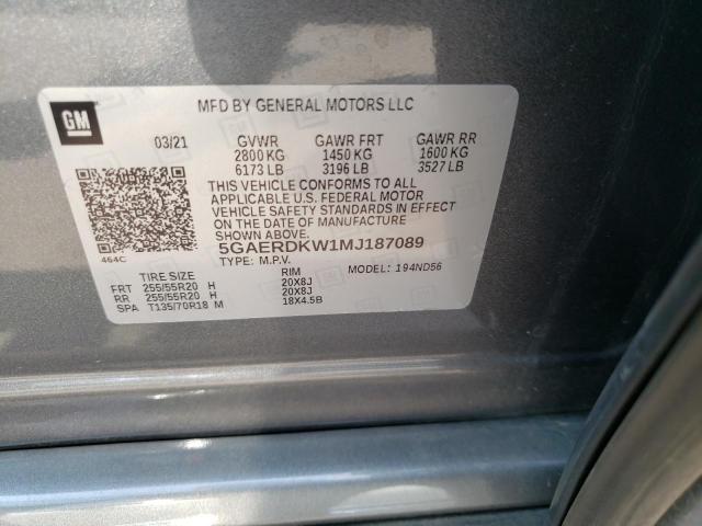 2021 BUICK ENCLAVE AV 5GAERDKW1MJ187089