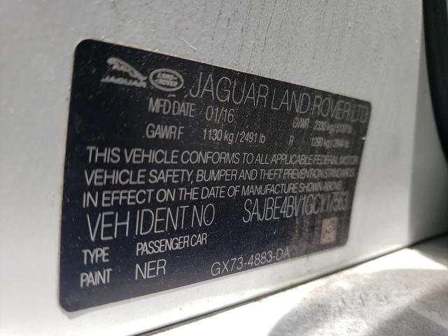 2016 JAGUAR XF PRESTIG SAJBE4BV1GCY17563