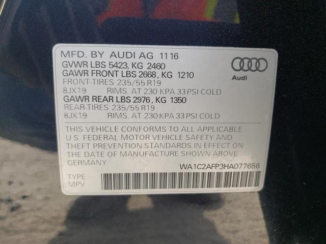 VIN WA1C2AFP3HA077656 2017 Audi Q5, Premium no.10