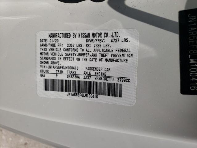 2020 NISSAN GT-R PURE JN1AR5EF8LM100416