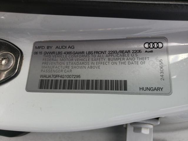 AUDI A3 2016 WHITE Photo 10