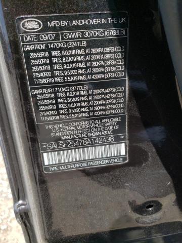SALSF25469A196914 Land Rover Range Rove 2009. Фото: 9