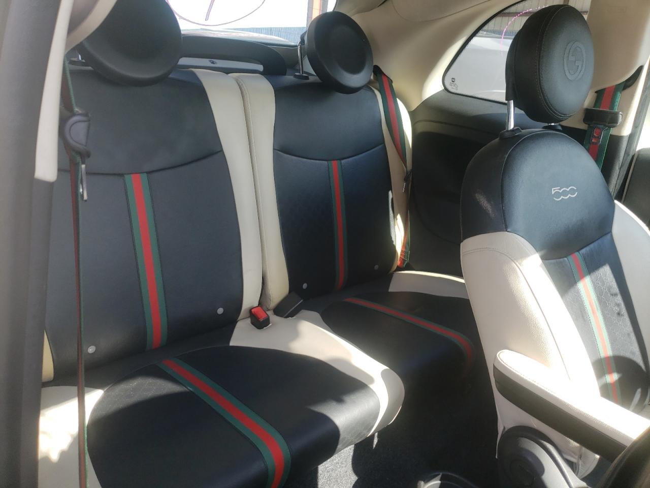 fiat 500 gucci seat belts