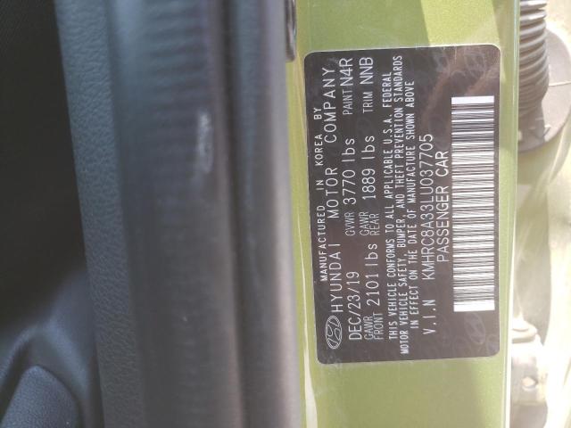 2020 HYUNDAI VENUE SEL KMHRC8A33LU037705