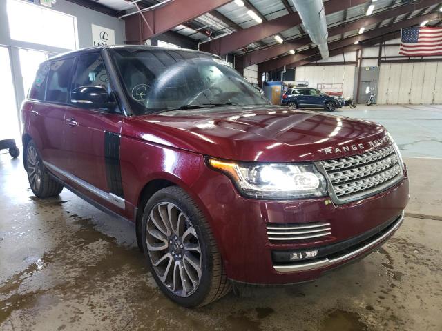 Salvage cars for sale from Copart East Granby, CT: 2016 Land Rover Range Rover