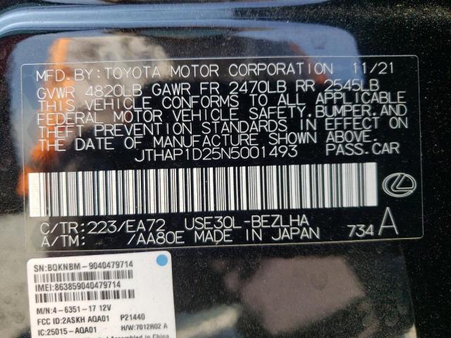 2022 LEXUS IS 500 F S JTHAP1D25N5001493