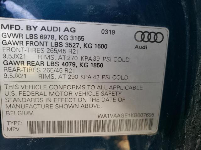 Фото: WA1VAAGE1KB007695 - 10