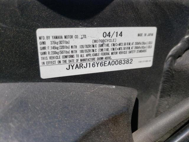 2014 YAMAHA YZFR6 C JYARJ16Y6EA008382