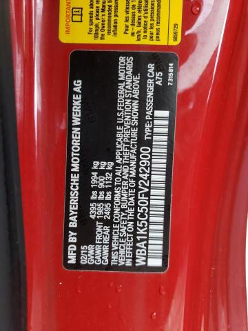 2015 BMW 228 I WBA1K5C50FV242900