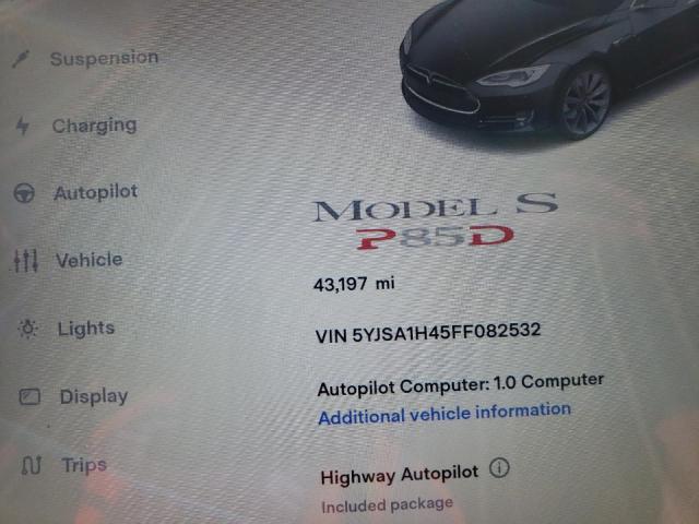 2015 TESLA MODEL S P8 5YJSA1H45FF082532