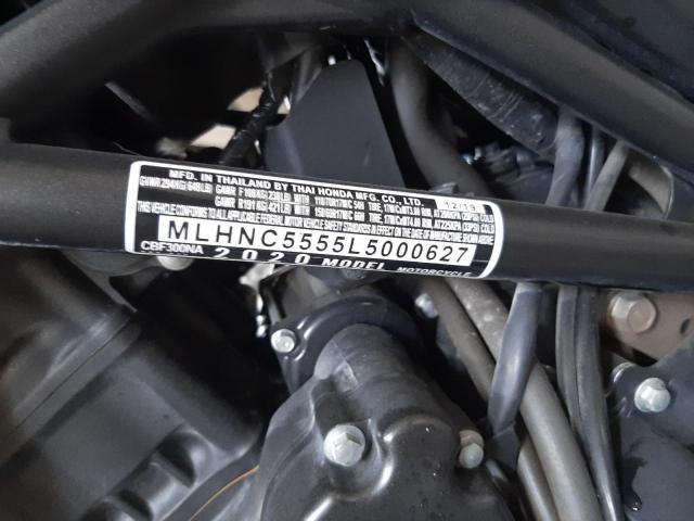 2020 HONDA CBF300 NA MLHNC5555L5000627