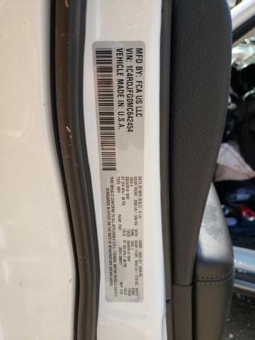 2021 DODGE DURANGO PU 1C4RDJFG0MC642454