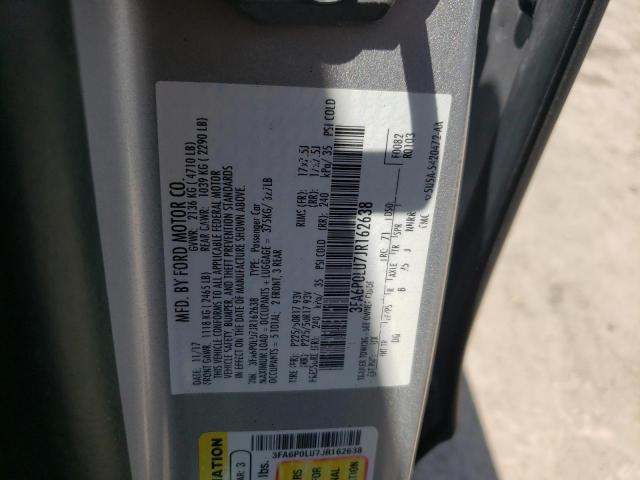 3FA6P0LU7JR162638 Ford Fusion Se 2018. Фото: 9