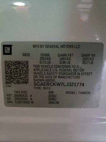 2020 BUICK ENCLAVE PR 5GAERCKW7LJ321774