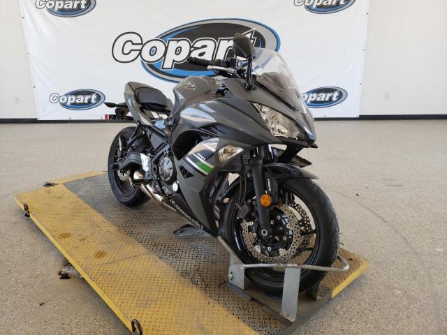 Salvage cars for sale from Copart Wilmer, TX: 2018 Kawasaki EX650 F