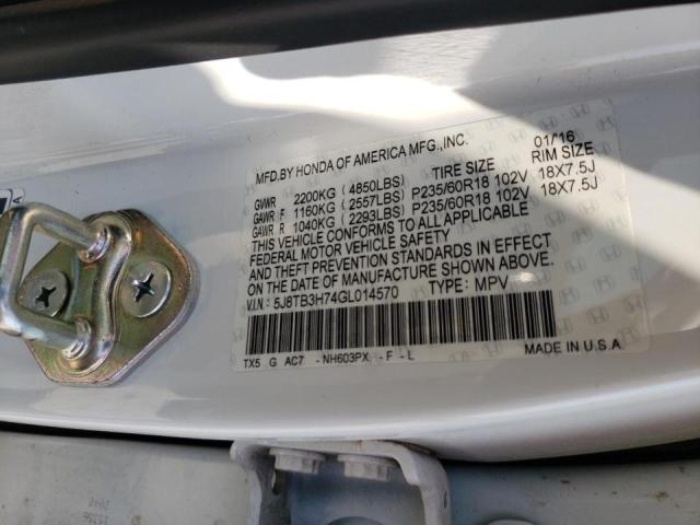 2016 ACURA RDX ADVANC 5J8TB3H74GL014570