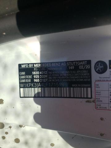 2020 MERCEDES-BENZ SLC 300 W1KPK3JA4LF171598