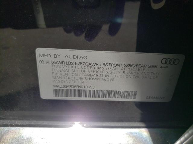 2015 AUDI A8 QUATTRO WAUJGAFD6FN019693