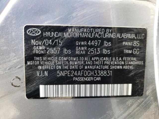 2016 HYUNDAI SONATA SE 5NPE24AF0GH338831