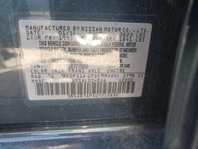 2016 NISSAN SENTRA S 3N1AB7AP5GY215850