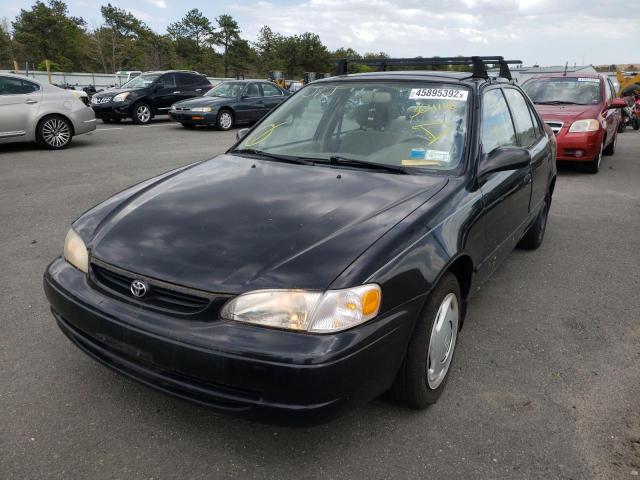 TOYOTA COROLLA VE 2000 black sedan 4d gas 2T1BR12E8YC364116 photo #3