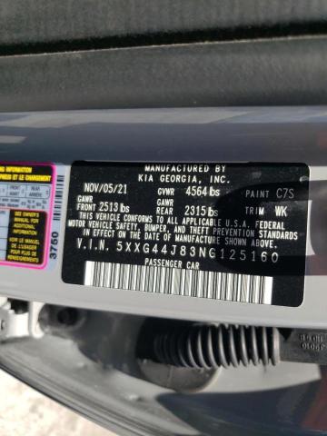 2022 KIA K5 GT 5XXG44J83NG125160