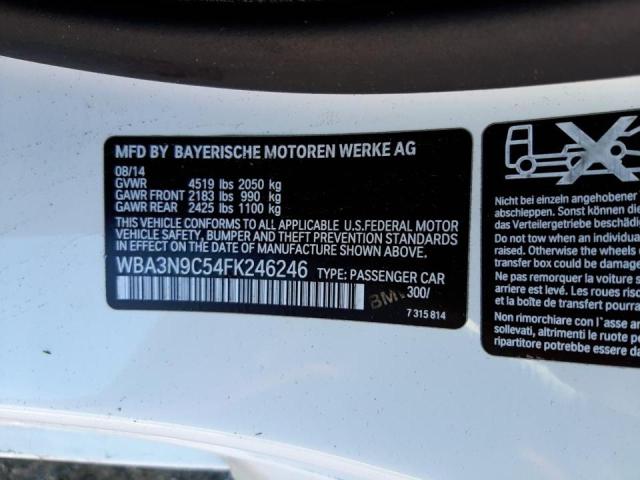 2015 BMW 428 XI WBA3N9C54FK246246