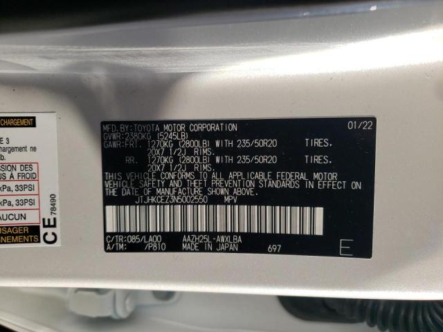 2022 LEXUS NX 350H JTJHKCEZ3N5002550