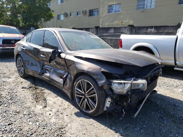 Salvage cars for sale from Copart Opa Locka, FL: 2014 Infiniti Q50 Base