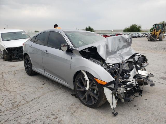 Salvage cars for sale from Copart Tulsa, OK: 2021 Honda Civic Sport