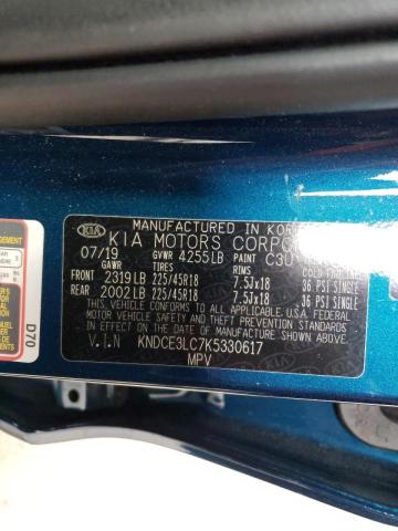 2019 KIA NIRO TOURI KNDCE3LC7K5330617