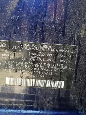 5NPDH4AE1CH143753 Hyundai Elantra Gl 2012. Фото: 9