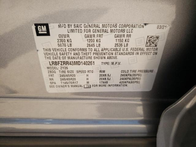 2021 BUICK ENVISION A LRBFZRR43MD140261