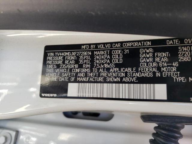 2015 VOLVO XC60 T5 YV440MDJXF2729614
