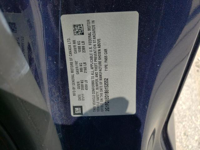 2G1FC1ED1B9152552 Chevrolet Camaro Lt 2011. Фото: 9