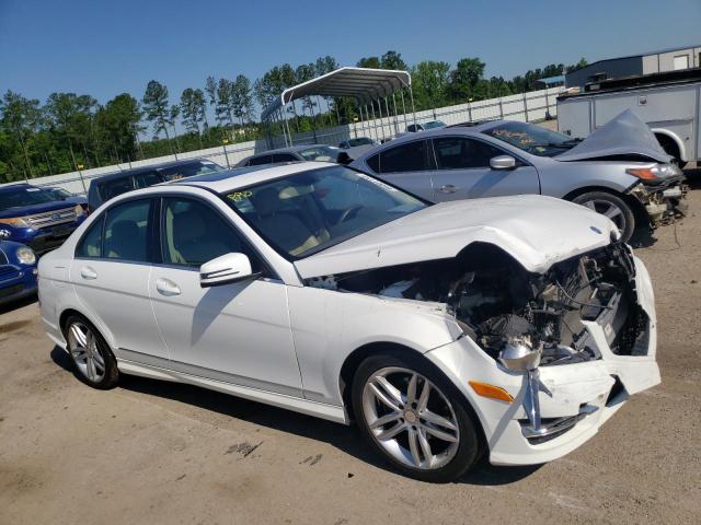 Salvage cars for sale at Harleyville, SC auction: 2014 Mercedes-Benz C 250