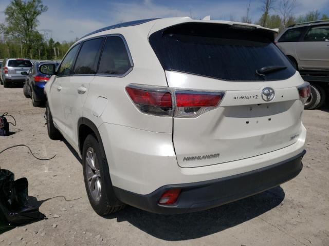 VIN 5TDJKRFH5ES043155 2014 Toyota Highlander, Xle no.3