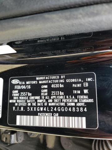 2016 KIA OPTIMA SX 5XXGW4L24GG048384