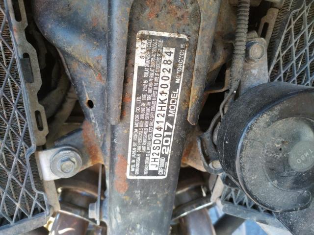 2017 HONDA CRF1000 JH2SD0412HK100284