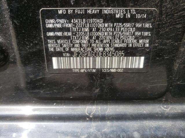 JF2GPAGC0E8345085 Subaru Xv Crosstr 2014. Фото: 9