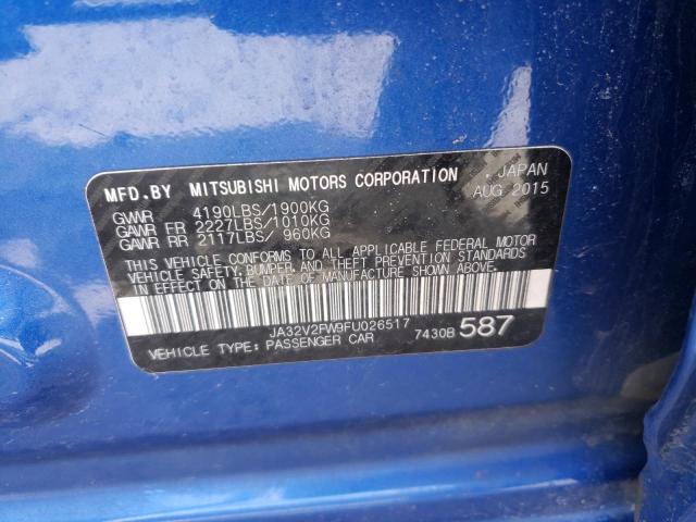 2015 MITSUBISHI LANCER SE JA32V2FW9FU026517