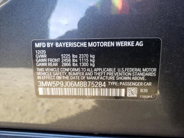 2021 BMW 330XE 3MW5P9J06M8B75284