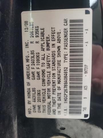1HGCP26789A084652 Honda Accord Ex 2009. Фото: 9