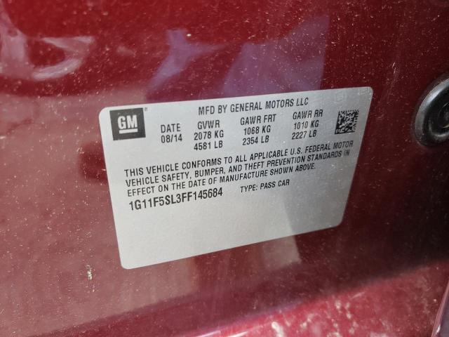 1G11F5SL3FF145684 Chevrolet Malibu Ltz 2015. Фото: 9