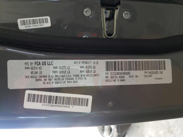 2019 DODGE 15 CLUB CC 2C3CDXBG5KH656685