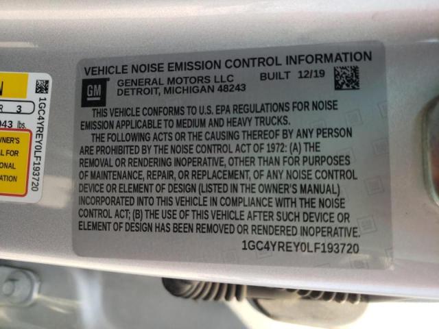 2020 CHEVROLET 2500 1GC4YREY0LF193720