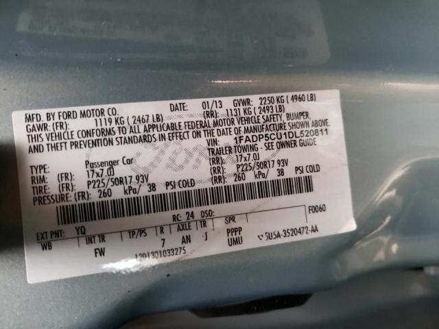 1FADP5CU1DL520811 Ford C-Max Prem 2013. Фото: 9